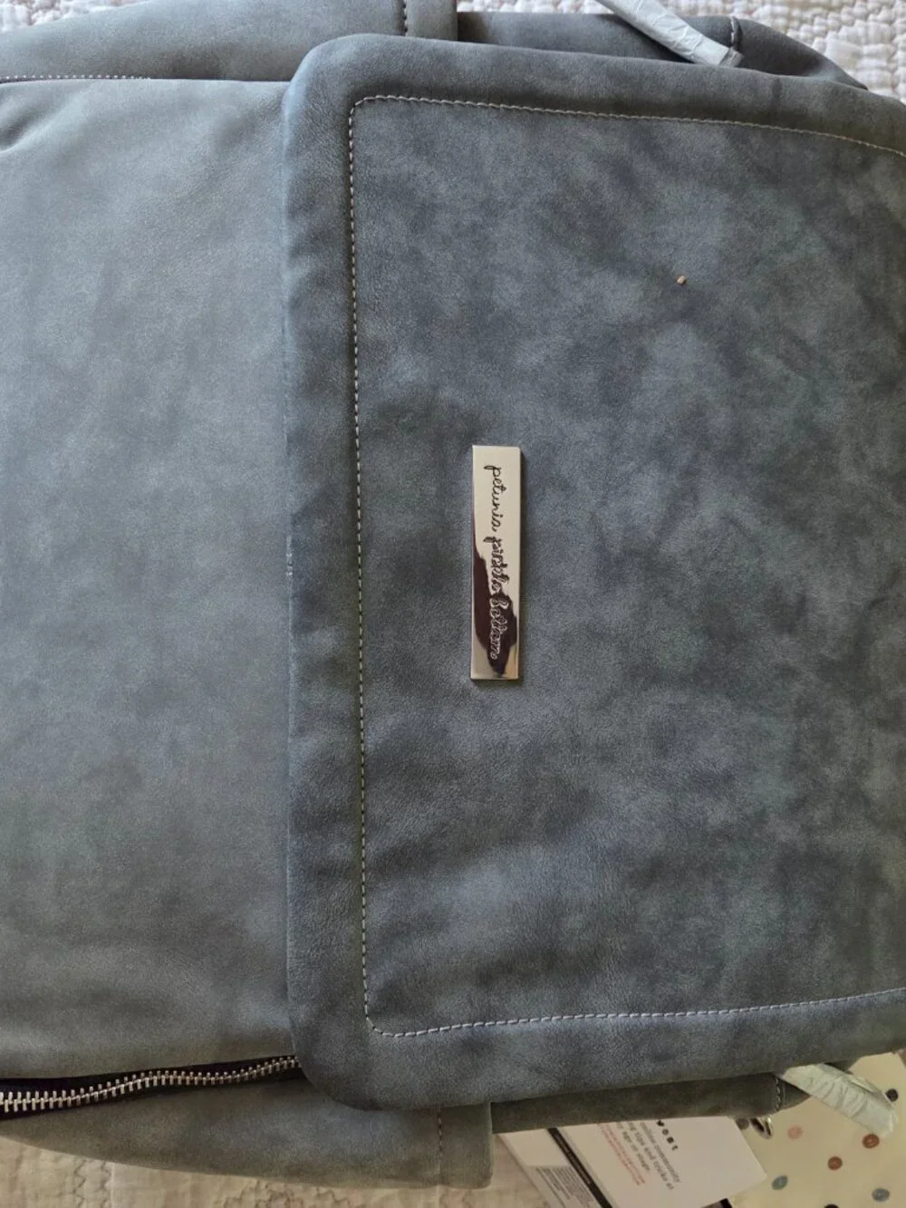 Petunia Pickle Bottom Boxy Gray Backpack